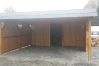 Carport mit Schuppen 1